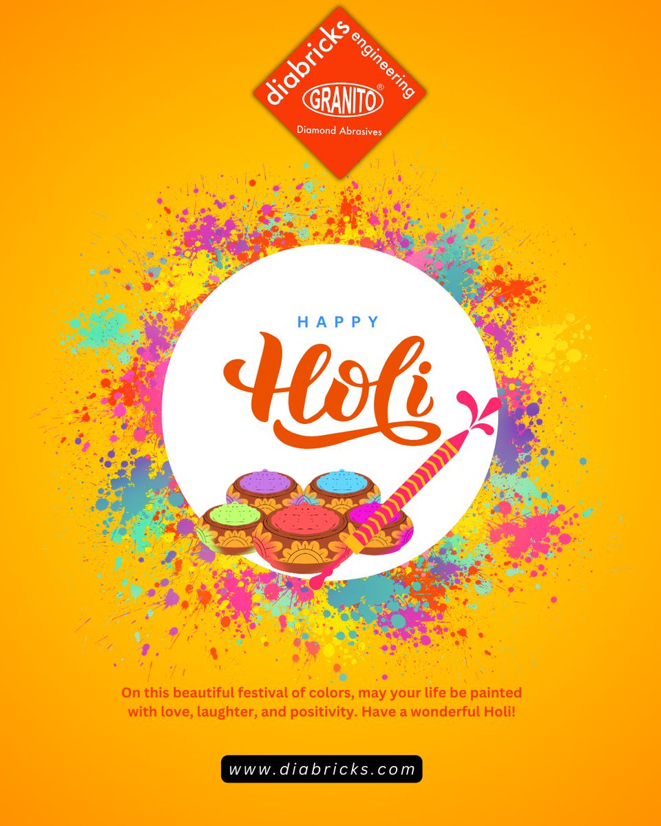 diabricks's tweet photo. Wishing you a Holi filled with sweet moments, colorful memories, and lots of happiness. Happy Holi! 🎨

Diabricks
https://t.co/WzCQd8n9AR

#diabricks #HappyHoli #Holi2026 #FestivalOfColors #HoliVibes #HoliCelebration #SpreadColors #HoliFestival #IndianFestivals https://t.co/MKY9uRB7ug