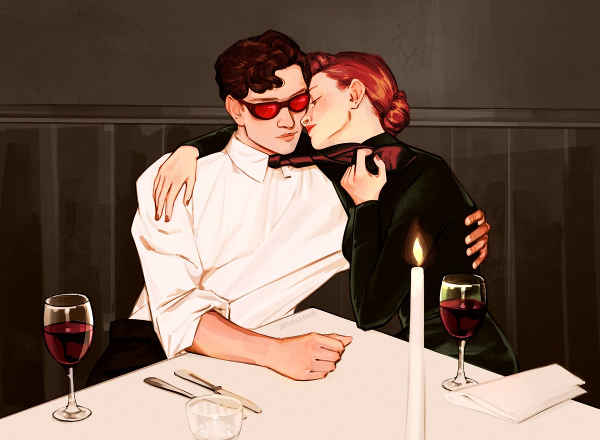 jennipond's tweet image. jean grey and cyclops as that one sadie sink and noah jupe photoshoot #xmen #jeanscott