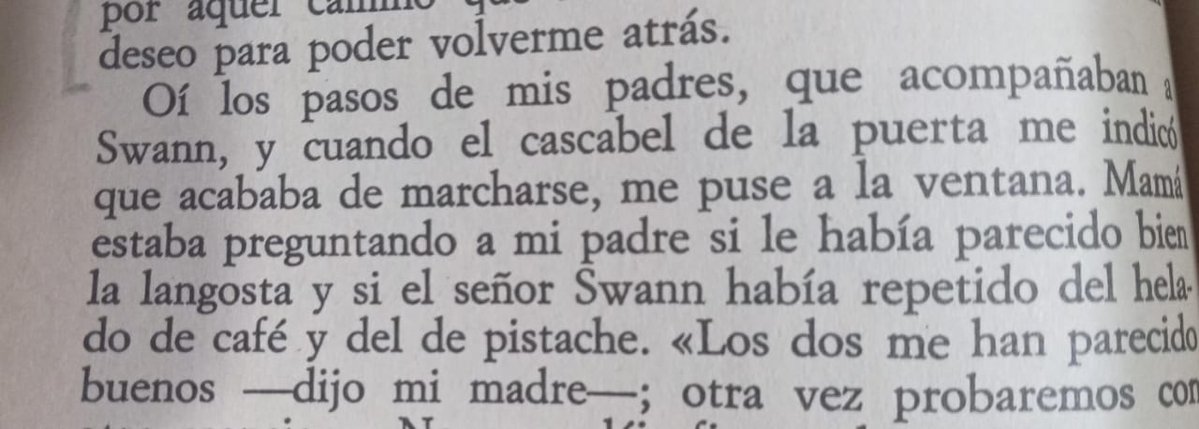 Por el camino de Swann: Sabes que la familia del narrador son chetos por que tienen helado de pistacho.