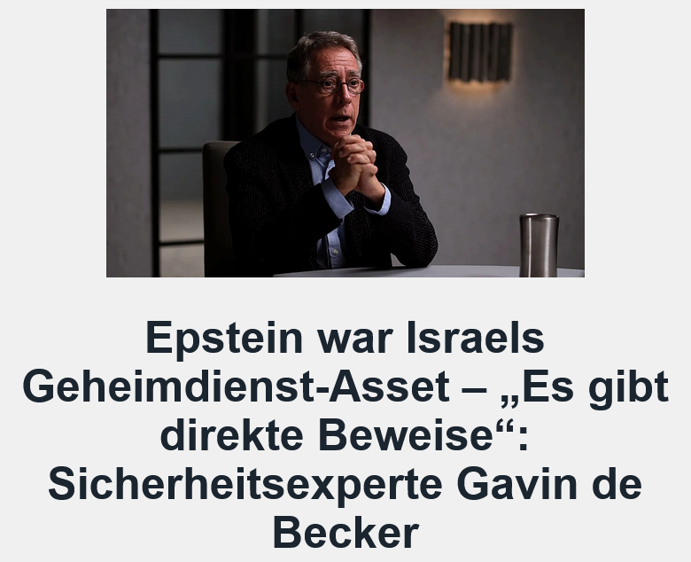 Donuncutschweiz's tweet photo. De Becker beschreibt Epstein nicht als einsamen Finanzier/Sexualstraftäter, sondern als bewusst geschaffene „Konstruktion“

Ein eindringlicher und provokanter Austausch aus einer aktuellen  Episode des Podcasts „The Diary of a CEO“ mit Moderator Steven Bartlett  und dem Gast Gavin de Becker, einem renommierten Sicherheitsexperten,  Spezialisten für Gewaltprävention und Berater hochrangiger  Persönlichkeiten (unter anderem mit früherer Tätigkeit im Schutz von  Jeff Bezos und verschiedenen Staats- und Regierungschefs). https://t.co/2mwhiyNGSZ