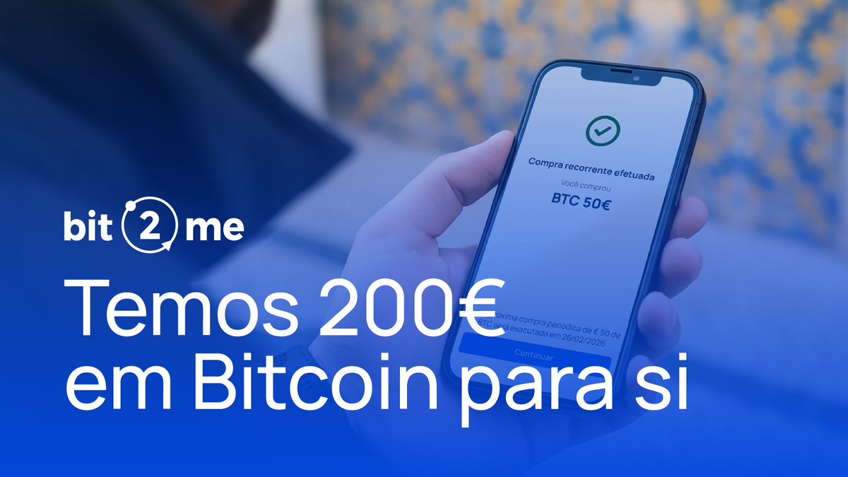 Bit2me_pt's tweet photo. Este mês, as suas compras recorrentes podem valer-lhe 200€ em Bitcoin 💸🧡

Além disso, são uma forma muito inteligente e cómoda de aumentar as suas cripto.

Veja como participar 👇
https://t.co/XJUBaTlh2v 

#bit2me #b2m #bitcoin #cripto #criptomoedas #crypto #blockchain https://t.co/GlrnCEeGo5