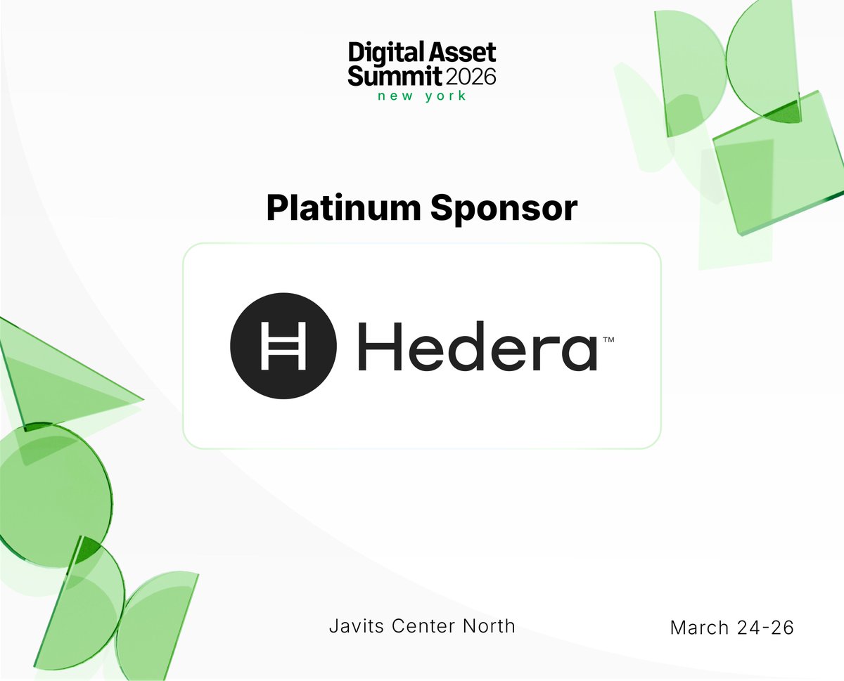 hedera's tweet photo. Hedera is headed to @blockworksDAS NYC 🗽

From tokenization and stablecoins to institutional DeFi and real-world assets, DAS brings together the leaders shaping the future of digital finance.

Find Hedera at booth #K59 to connect 👀

See you there!

🔗 https://t.co/kkH4pV493u https://t.co/JGvhbLvyCD
