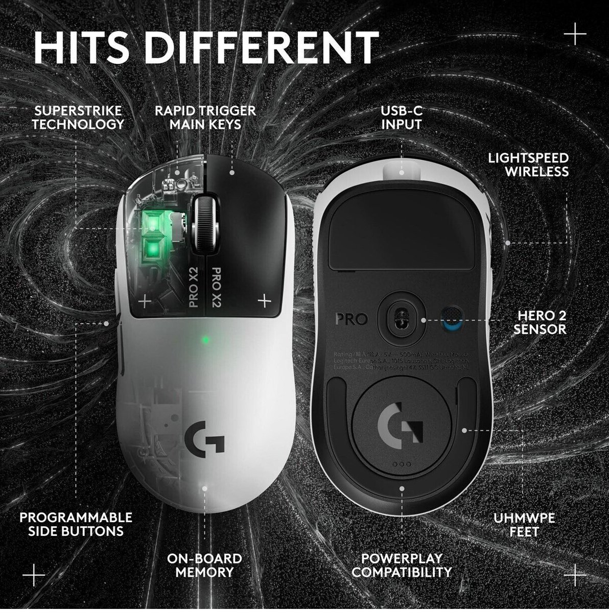 heyGuhRL's tweet photo. Excited to be working with @LogitechG to showcase the new Logitech G PRO X2 Superstrike mouse. It has the most customizable click experience ever developed with inductive analog sensing and real-time click haptics.

#ProX2Superstrike #LogitechGProX2Superstrike #LogitechGPartner https://t.co/iFtrDnFSKm