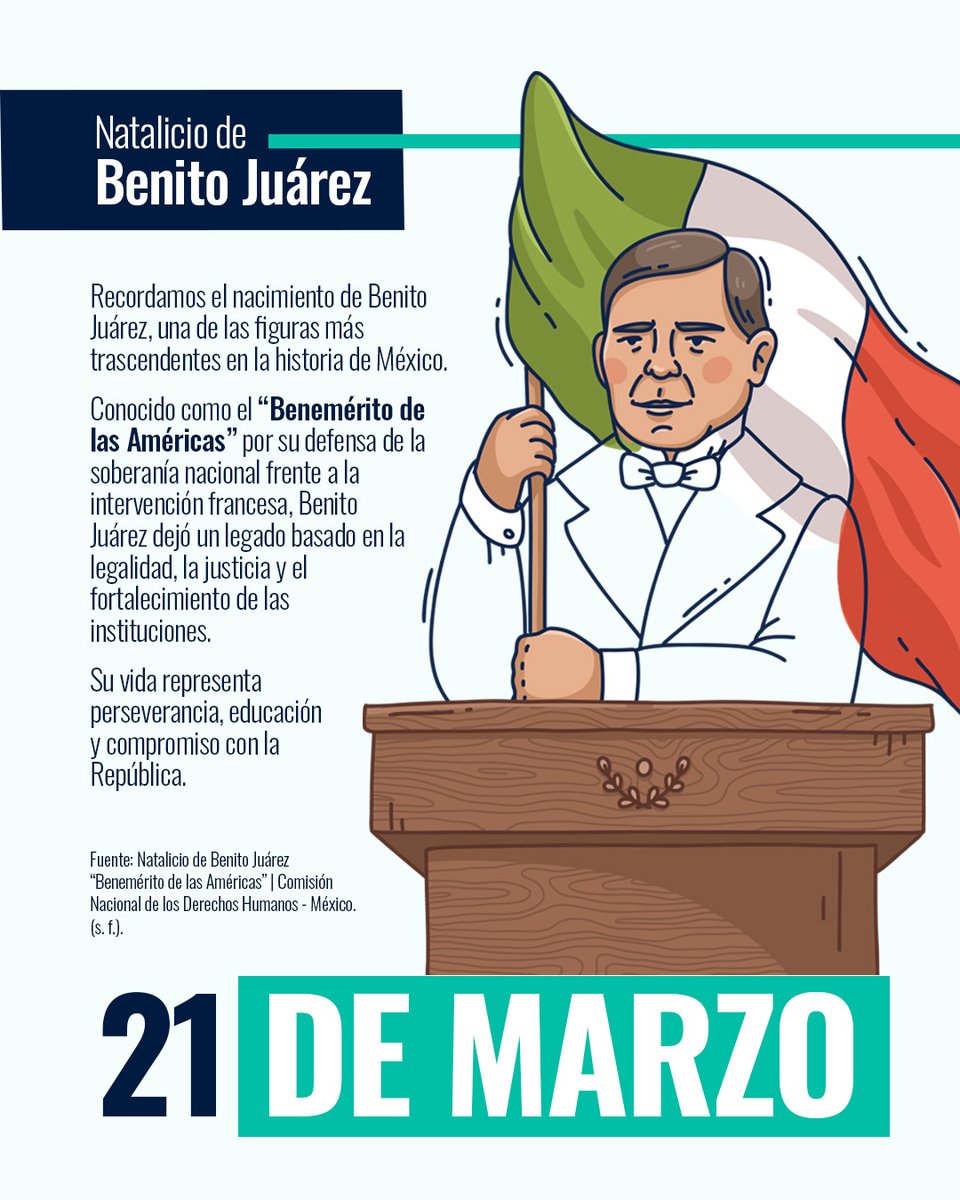 Como Ministro de Justicia promulgó la histórica Ley Juárez, que abolió los privilegios eclesiásticos y militares, marcando un paso decisivo hacia la igualdad ante la ley.⚖️
cndh.org.mx/noticia/natali…
#ACROM #BenemeritodelasAmericas #BenitoJuarez #nataliciodebenitojuárez