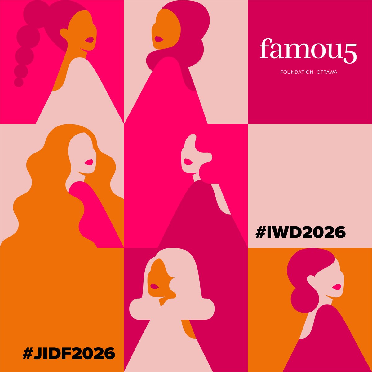 Famous5Ottawa's tweet photo. On this International Women's Day, Famous 5 Foundation Ottawa celebrates the courage, vision, and leadership of women — past and present — who have helped shape a more inclusive Canada.

Happy International Women's Day.

#IWD2026 #cdnpoli #AddWomenChangePolitics https://t.co/QkRdAqAGBI