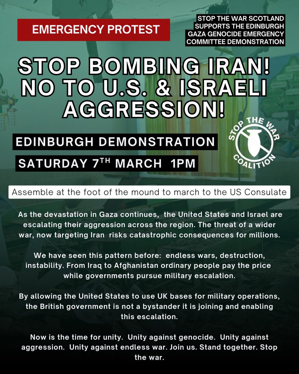 Glasgow Stop the War tweet media