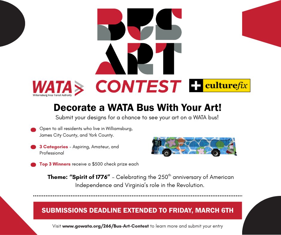 Williamsburg Area Transit Authority (WATA) tweet media