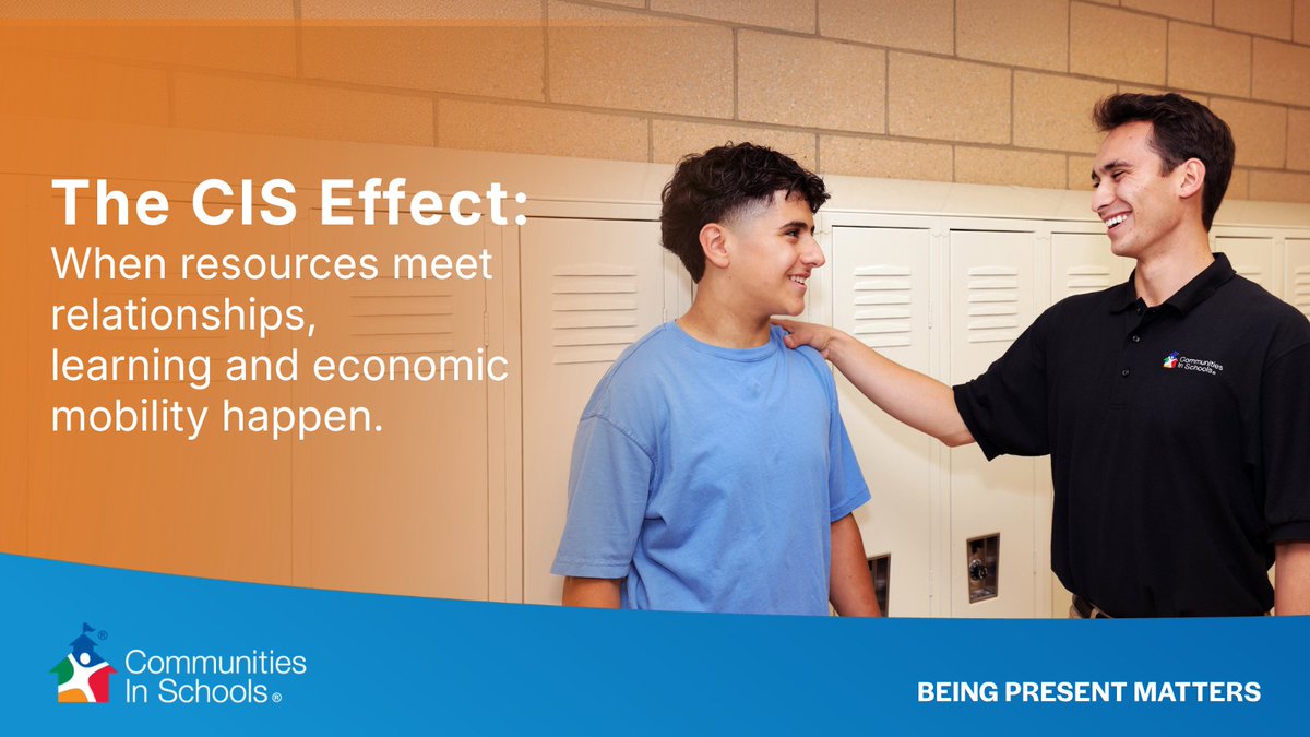 CISNational's tweet photo. The CIS Effect: When resources meet relationships, learning &amp; economic mobility happen.✨ Today, Communities In Schools brings new evidence to Capitol Hill to show integrated student supports boost test scores, graduation &amp; lifetime earnings. Read more: https://t.co/G871zGR3vQ https://t.co/HKOyRQ4E02