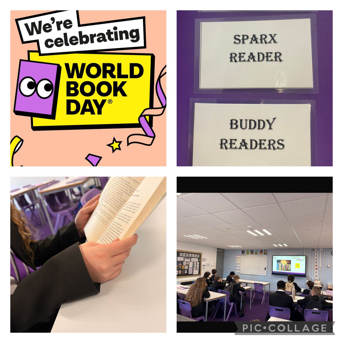MissPaulson_Eng's tweet photo. Day two of World Book Week! New intervention groups, six word stories and lots of reading 📚 #thesuttonway #worldbookday https://t.co/2zetfLpgZ5