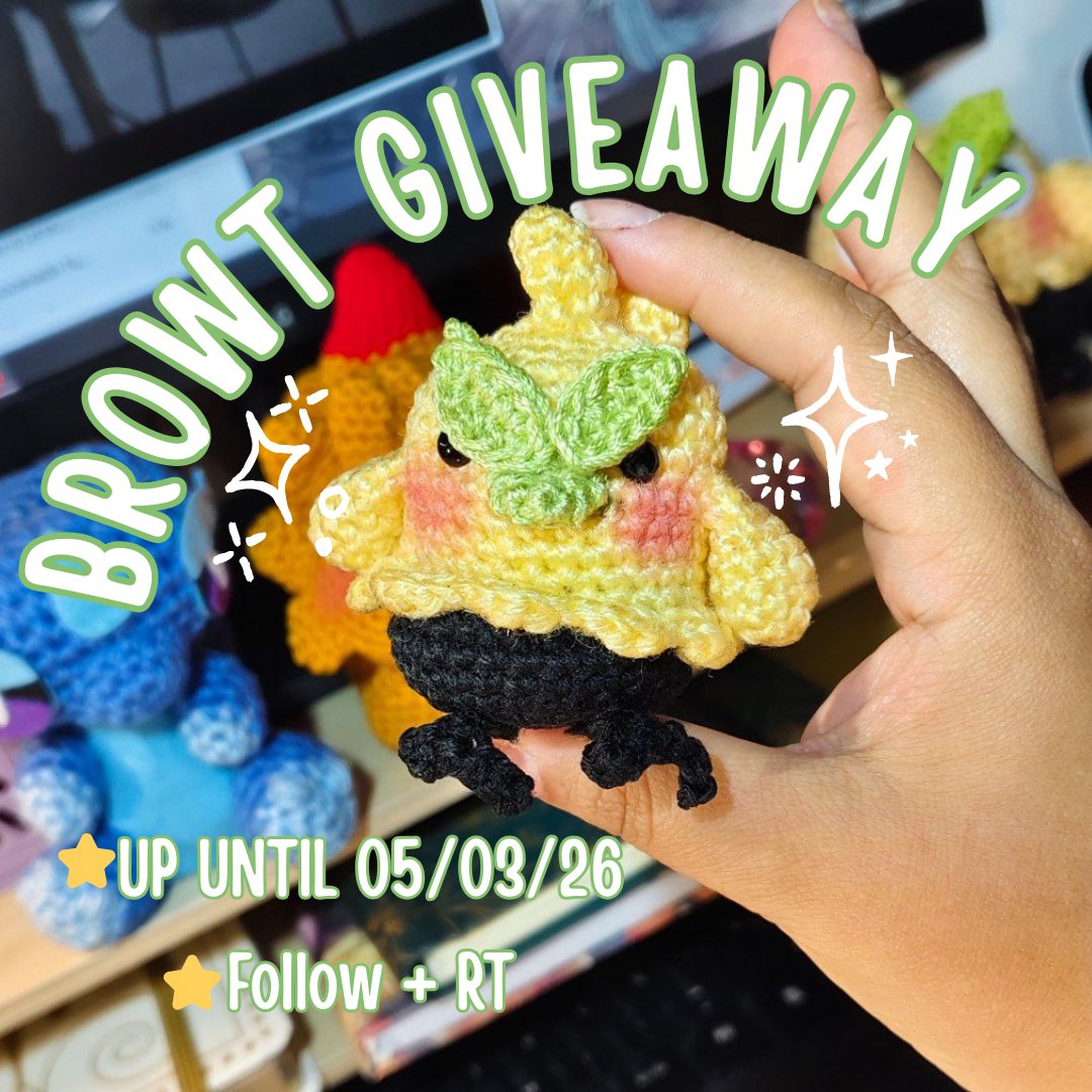 As a thank you for all your support I'm holding a ✨GIVEAWAY✨

You can win: Mini browt keychain!

✨ FOLLOW + RT
✨ tag a friend for an extra chance
✨ Up until 05/03/26

✨ Open Worldwide!!
