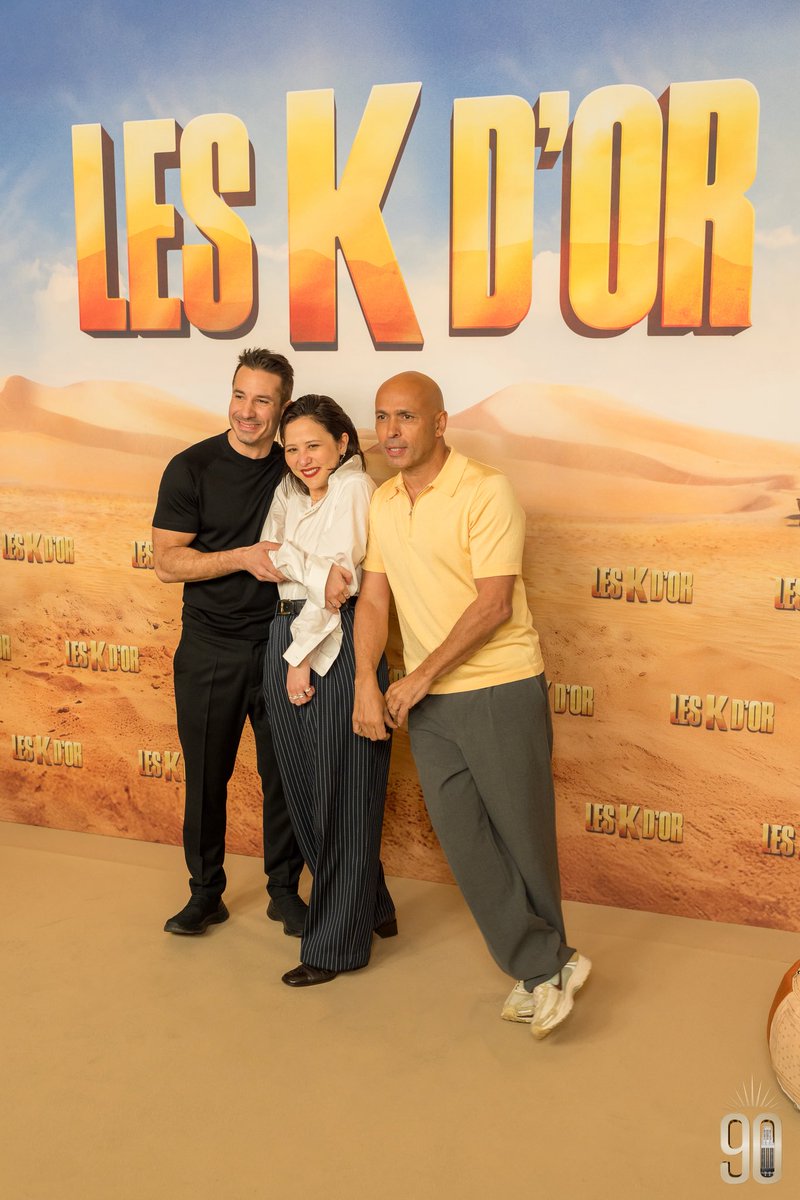 RexStudiosParis's tweet photo. Merci à Jérémy Ferrari, Éric Judor et Laura Felpin pour leurs mots laissés au #GrandRex lors de l’avant-première des K d’Or. 💛 https://t.co/Bq5SHGpB9N