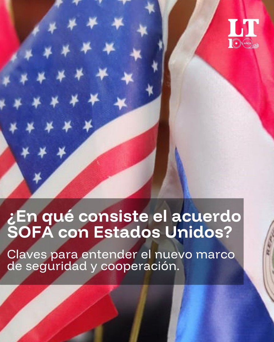 🚨 El acuerdo SOFA entre Paraguay y Estados Unidos, en detalles 🇺🇸🇵🇾

📍 Por esta alianza, se establece el marco legal para ejercicios combinados y entrenamiento militar en suelo paraguayo.

🗣️ Deslizá y conocé más al respecto. 

#LaTribuna #LaTribunaParaguay