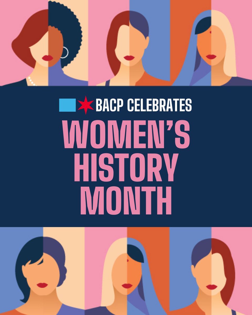 ChicagoBACP's tweet photo. BACP is celebrating #WomensHistoryMonth by recognizing women-owned businesses this month!
Stay tuned:
- A new episode of Behind the Business License
- Our #TagLocalTuesday campaign
- This month's #BACPEmpowerHour https://t.co/qDe5T11NuQ