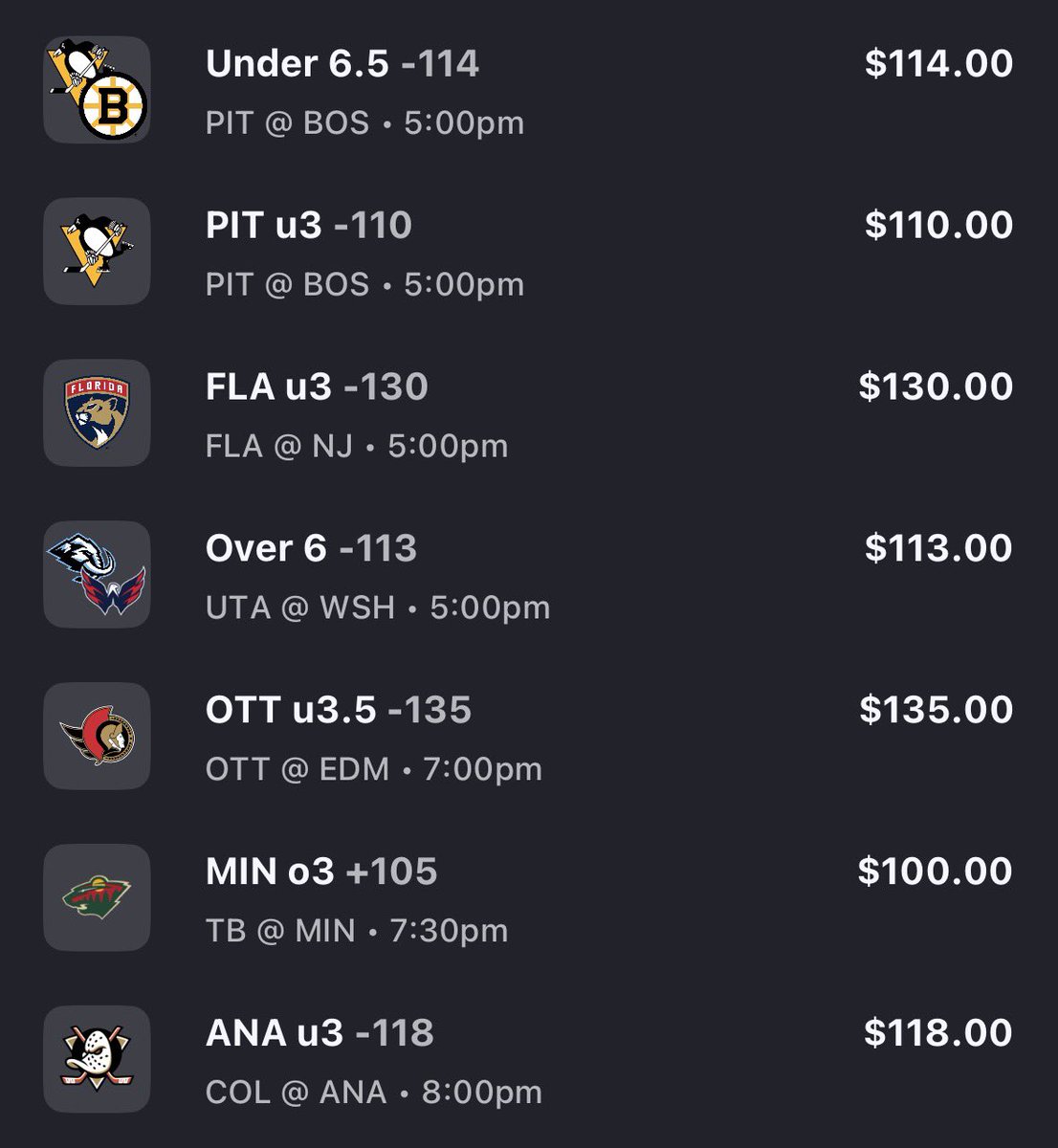 NHL 2-1-1 yesterday for a UNIT PROFIT ✅💰

Plays for today 👇

BOL!