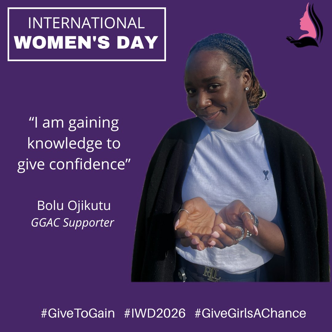 Give knowledge.
Give guidance.
Give access.

Through the dedication of our GGAC mentors, girls gain voice, vision, and power.
#GiveToGain #IWD2026 #GGAC