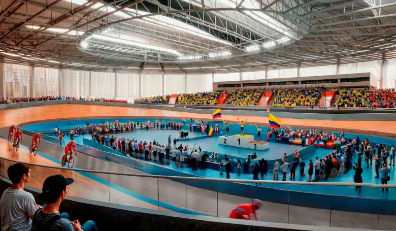 ARuedaCycling's tweet photo. Medellín le apuesta en serio al ciclismo: el Velódromo Martín Emilio “Cochise” Rodríguez será transformado en un escenario cubierto, con pista de madera y estándares UCI.

La obra iniciaría a finales de 2026 y se proyecta como un impulso clave para eventos internacionales https://t.co/1fOpMK5YGS