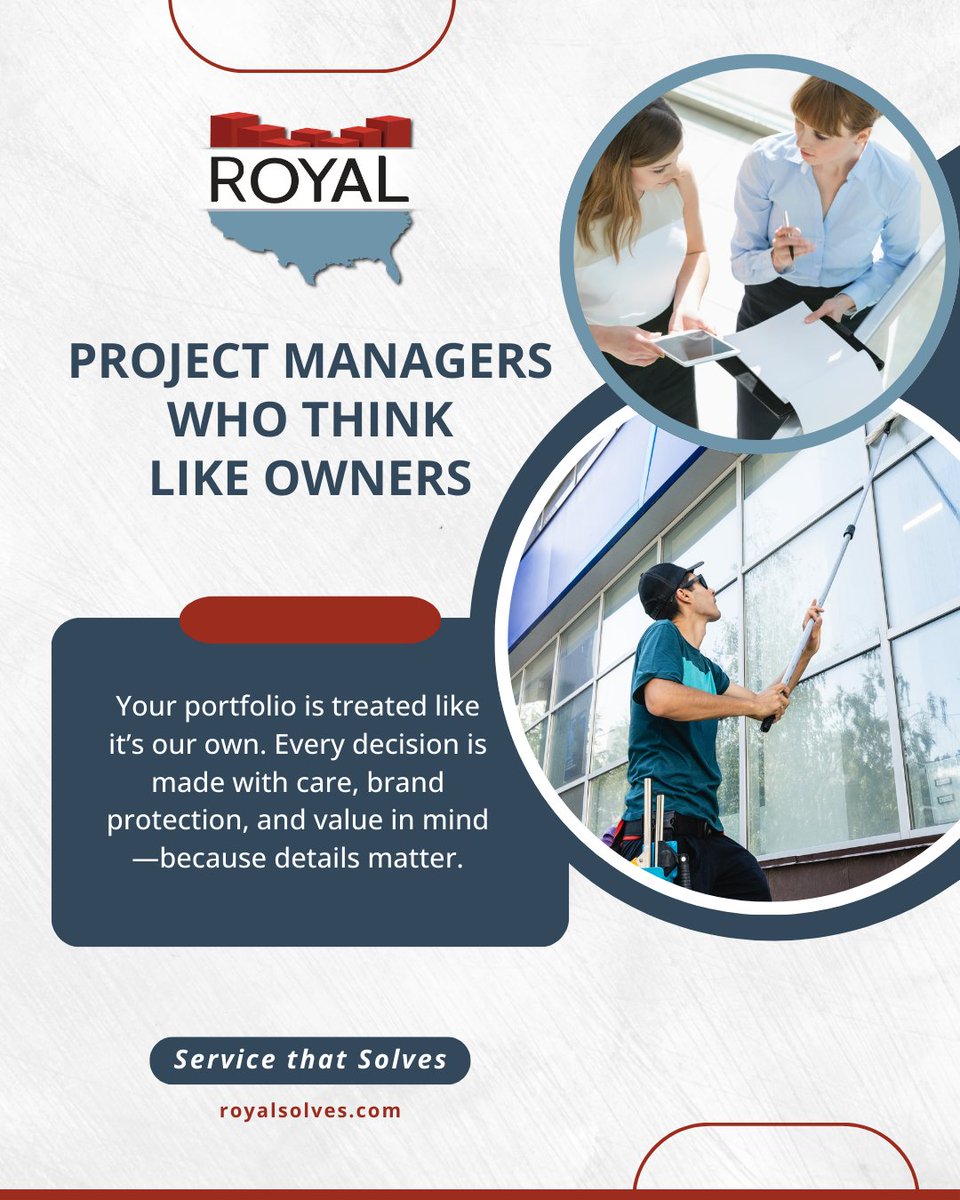 RoyalSolves's tweet photo. ✓ One Point of Contact.
✓ Total Accountability.
✓ No vendor chasing.
✓ No mixed messages.
✓ No dropped balls. 

Our project managers own every request from intake through closeout—so you always know who’s accountable. https://t.co/BrMYZxb3Sm