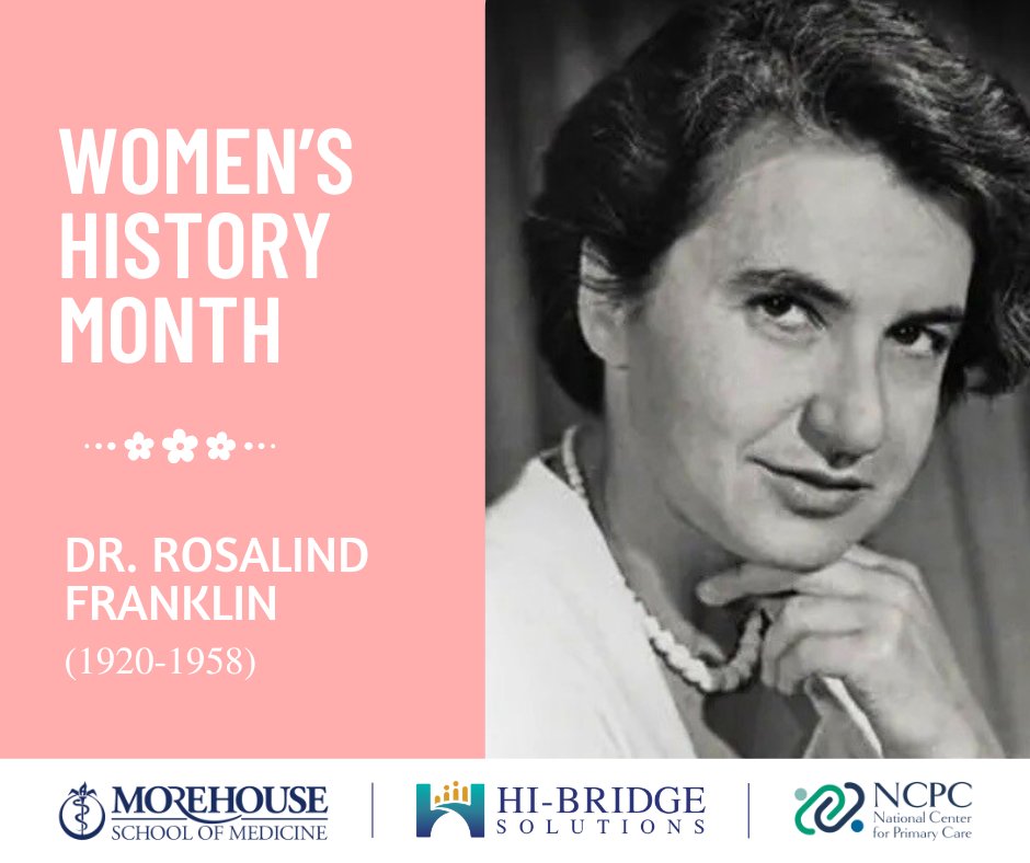 HIB_Solutions's tweet photo. Dr. Rosalind Franklin’s x-ray crystallography research was instrumental in discovering the DNA double helix structure. Her detailed images gave key evidence of the structure, helping advance genetics, personalized medicine, and biotechnology.

Learn more: https://t.co/pORvAWnvc2 https://t.co/kbNRYlLXKZ