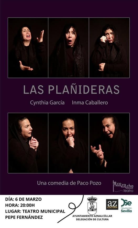 “LAS PLAÑIDERAS ” UNA COMEDIA DE LA COMPAÑÍA LA CORACHA TEATRO EN AZNALCOLLAR
#NoticiasOCR <a href="/jjgarri/">Alcalde Aznalcollar</a> 
ondacorazon.es/las-planideras…