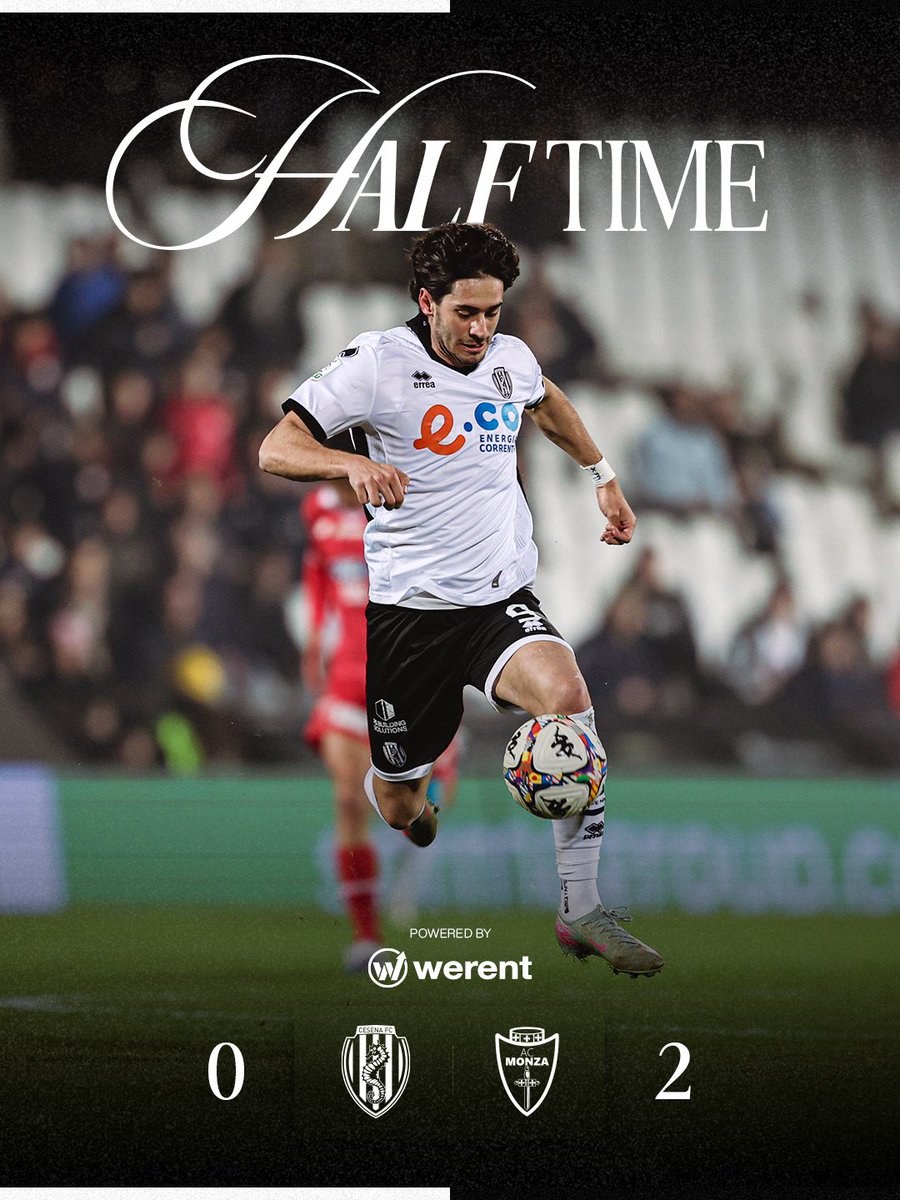 calciocesenafc's tweet photo. ℎ𝑎𝑙𝑓 𝗧𝗜𝗠𝗘 ⏸️ 𝟎 - 𝟐
Forza ragazzi 💪🏼
Powered by Werent
#DAIBURDEL #CesMon https://t.co/ghGR30zwt2
