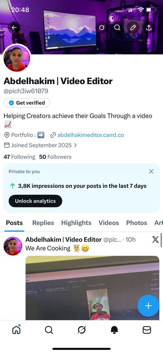 Abdelhakim | Video Editor tweet media