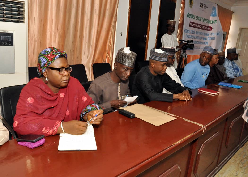 baka_ruth's tweet photo. Caption: Inauguration of Task Force Team on Misuse, Abuse and Theft of Ready to Use Therapeutic Food (RUTF) and Other Commodities. Held on 3rd March 2026 at the Deputy Governor's Office .@Gombe_BPoffice https://t.co/c8XFX5HfhQ