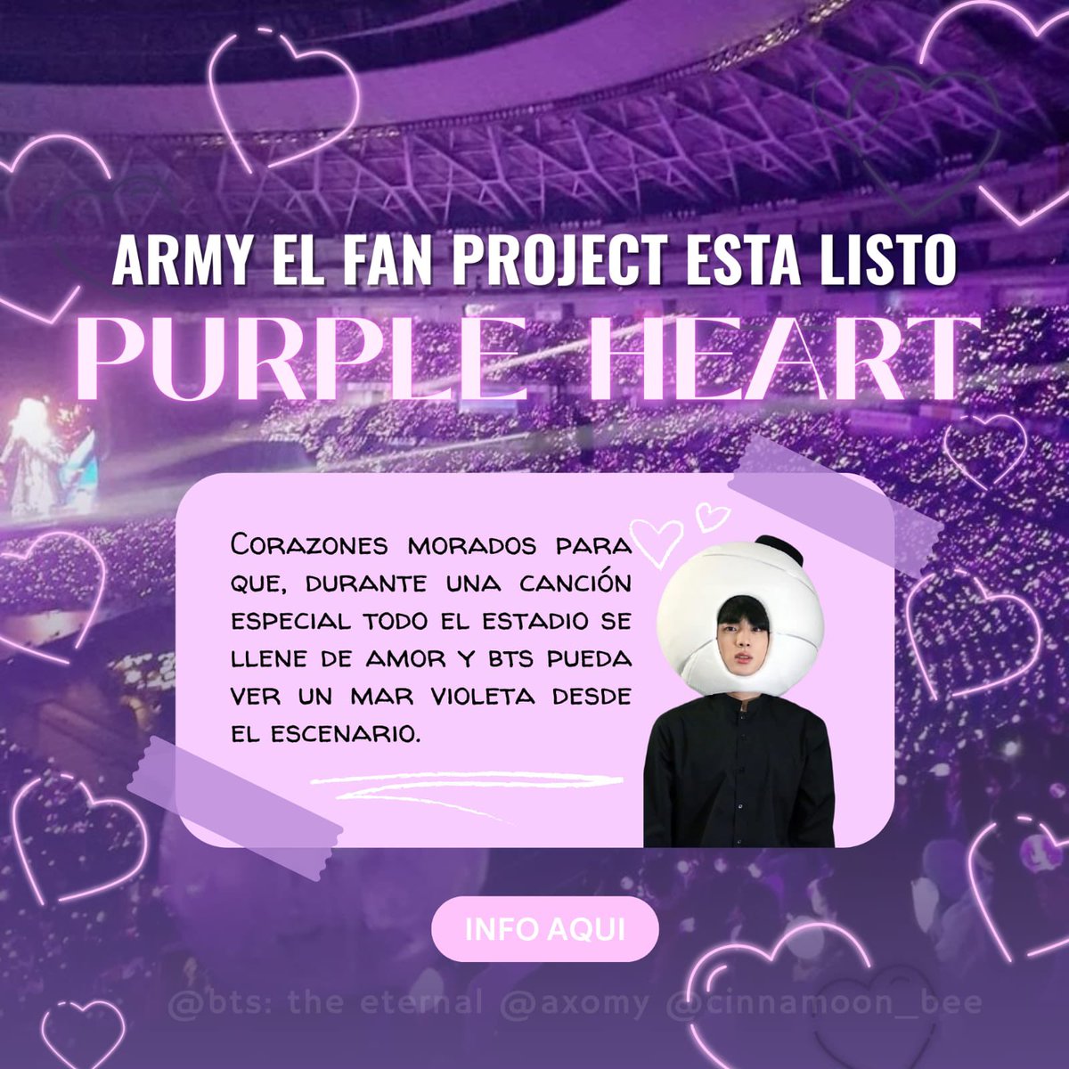 axomysmx's tweet photo. Hola ARMY, aquí AJOMY !

Las votaciones han finalizado y gracias a cada uno de ustedes hoy podemos decirlo con emoción✨

Este es el fan project que estaremos realizando en el concierto!

Gracias por participar, por votar y por ser parte de esto. Hagámoslo inolvidable juntos💜 https://t.co/ugxnjtCfuE