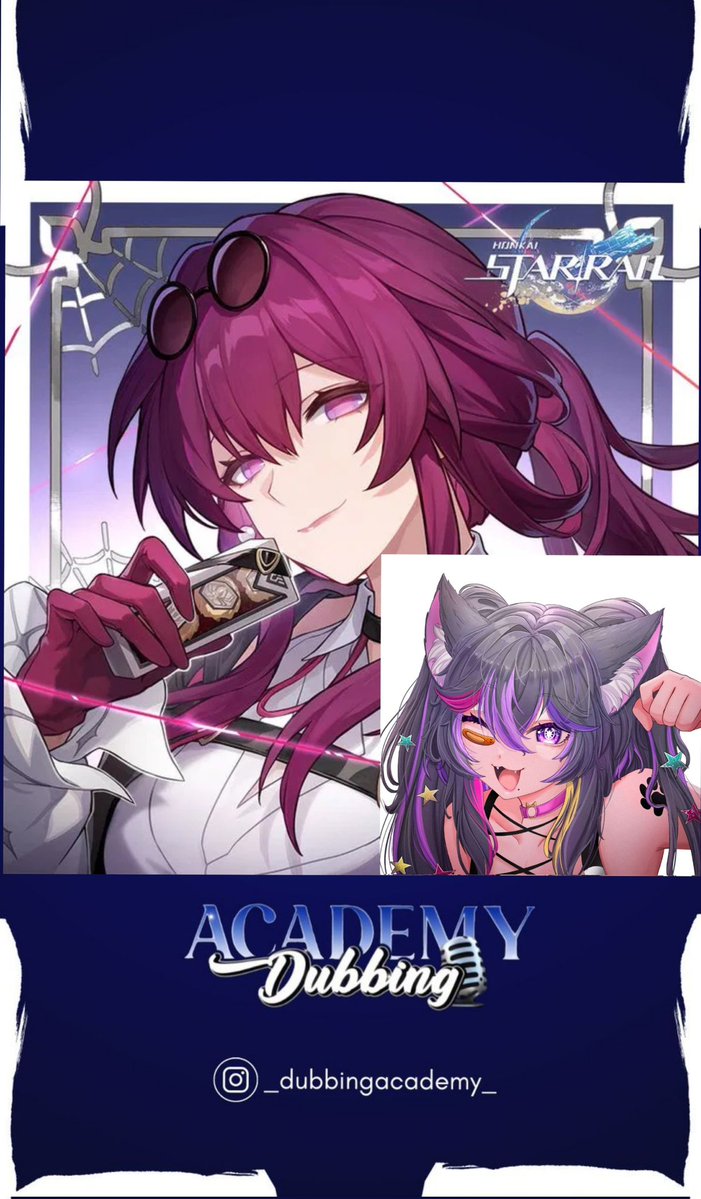 Olááá pessoinhas !!! 

Vamos apresentar pra vcs mais uma personagem e sua fandubladora 

<a href="/mehadesu/">💕Mehadesu⚖️</a> será a voz de Kafka nas fandublagens de Honkai: Star Rail 

Seja bem-vinda Desuuu !! 🤩😍

#HonkaiStarRail #hoyoverse #miHoYo #Kafka #games #dublagem #fanart #Fandub