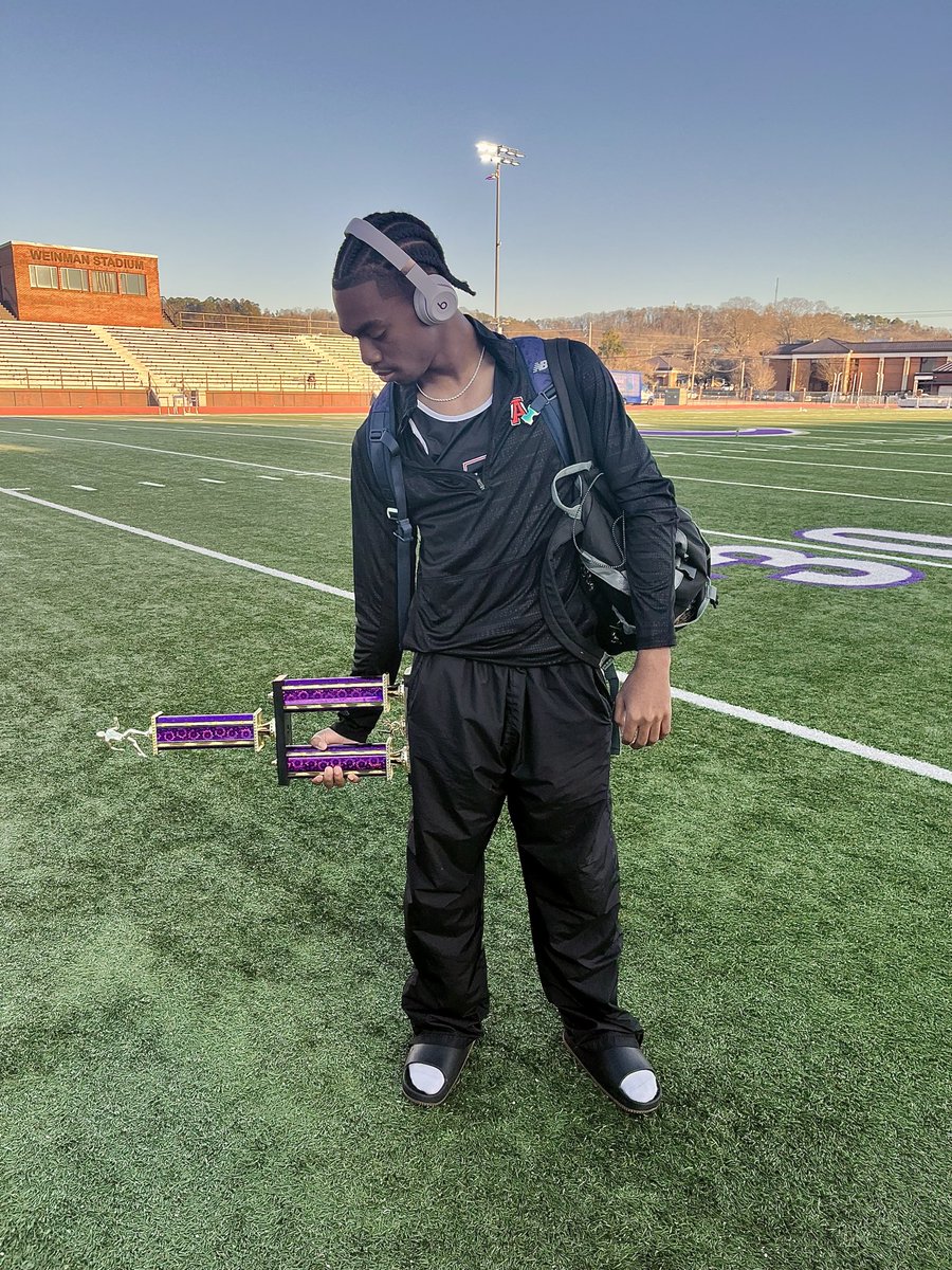 trelletheridge's tweet photo. Picking up right where we left off! Season Opener with 3 Golds in the 110 Hurdles, 4 x 100 relay and 300 Hurdles. ALL GAS C/O 26   @ALXAthletics  @AlexanderHigh 💪🏾🔥
#C4 #GodFirst #Focus #Consistency 
#RoadToState #StudentAthlete #TrackStar https://t.co/HMG50uPuRm