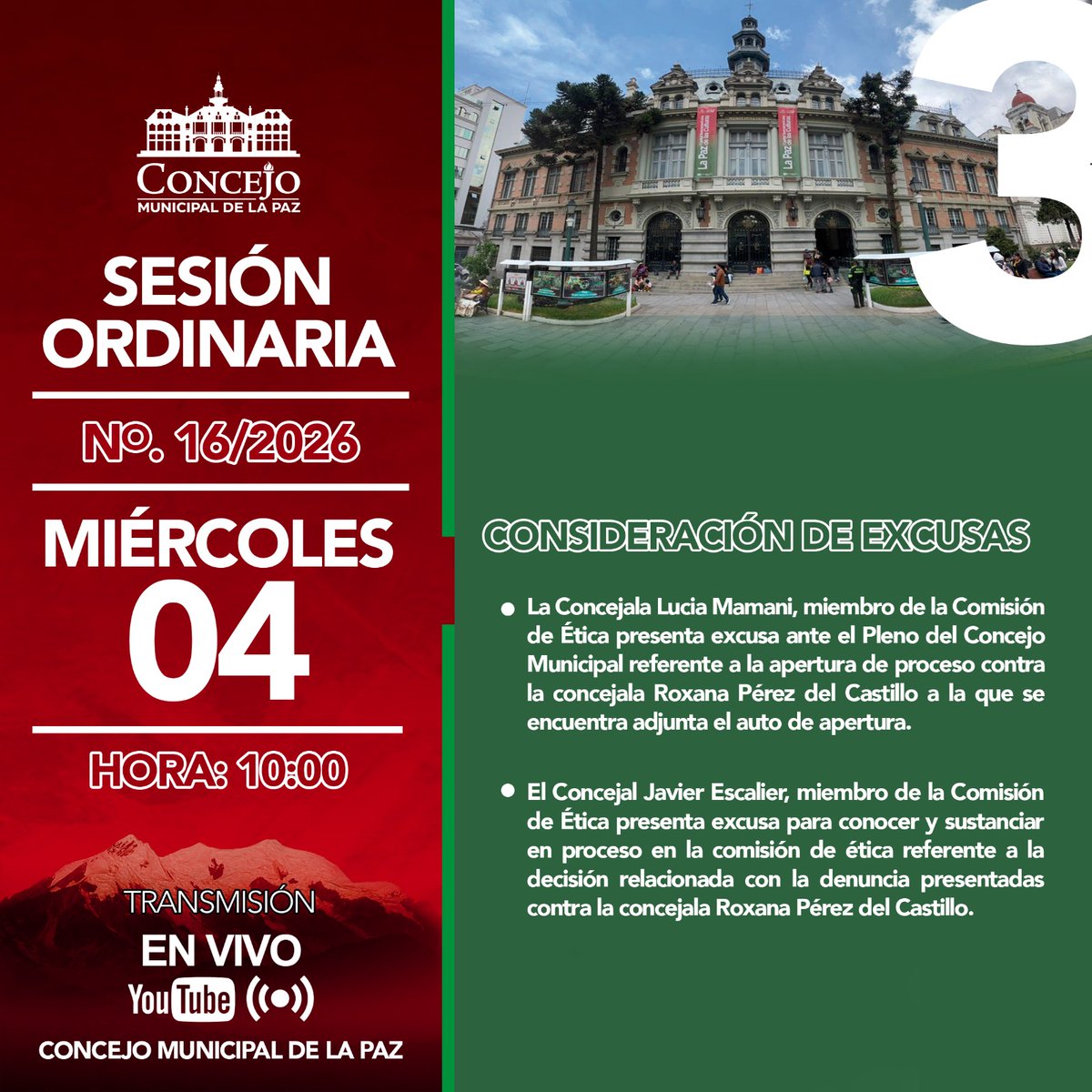 Concejo Municipal de La Paz tweet media