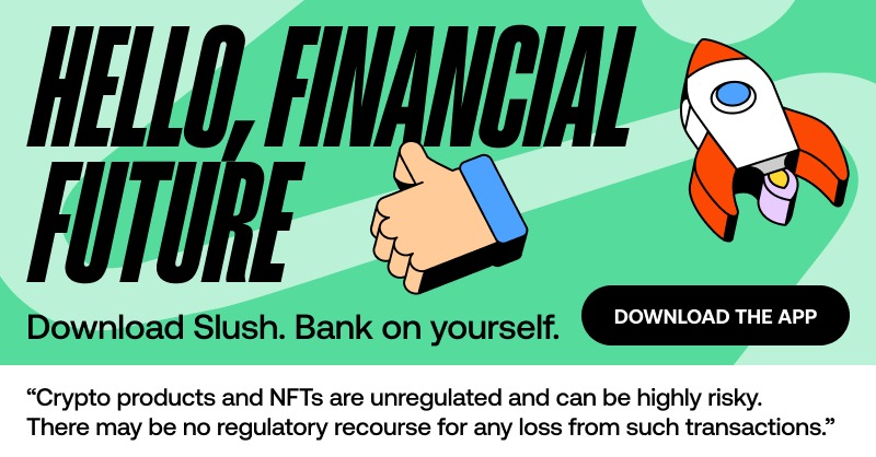 SlushWallet's tweet photo. Your financial future is too important to outsource.

Slush puts you fully in control. 

No seed phrases. No banks. Just built-in DeFi, seamless swaps, and a future you own.

👉 Try Slush. Bank on yourself — not the system.