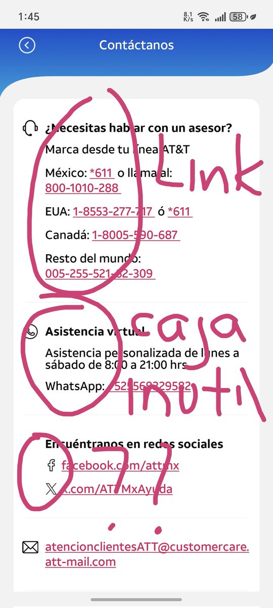 aaronpebe's tweet photo. @ATTMxAyuda @ATTMx 
#fraude @Profeco @maspeb
1. Me están haciendo un cobro duplicado en mi factura. 
Exijo sea corregido en su sistema.
Busco ayuda de asesor en #MiAttApp : sistema inútil
2. Envié #correo para cambiar datos de #facturación a #RESICO @SATMX https://t.co/YLgGXSGsDa