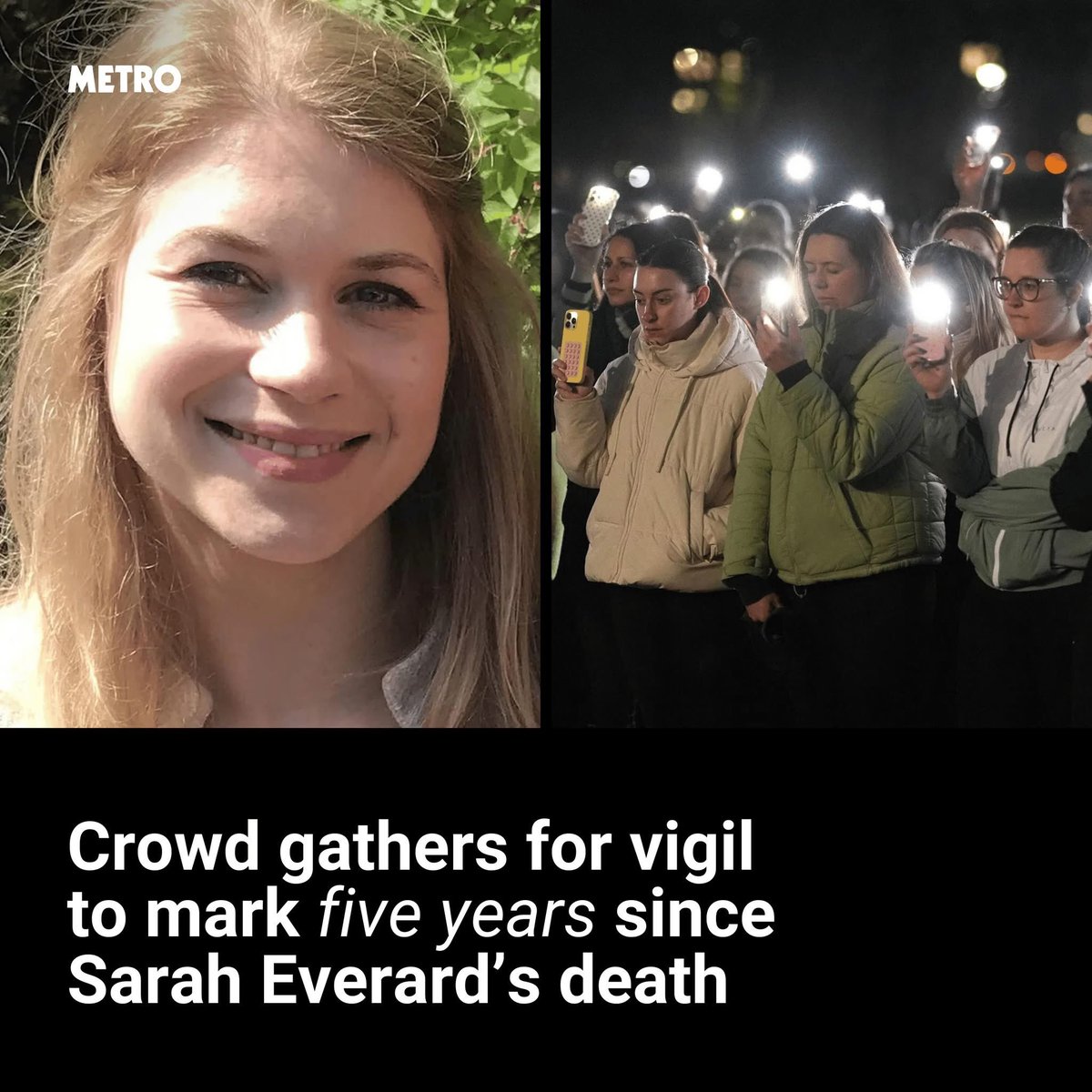 Woman was kidnapped, raped and murdered walking home. Five years later women gather to remember her. And the loudest voices in the replies are men saying “not all men.” This is why women are tired. Give it a rest, men. Let her rest. #SarahEverard
