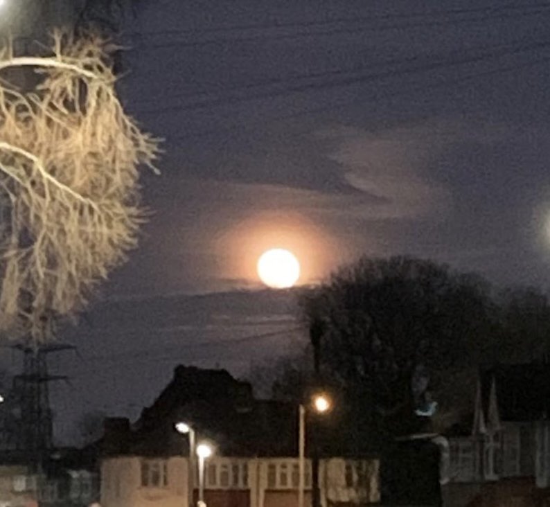 dilruba_lees's tweet image. The striking reddish -orange hue and a beautiful sight. 
A Blood Moon tonight.

#BloodMoon