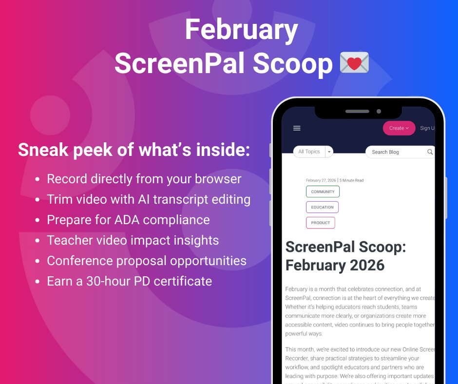 ScreenPal (Formerly Screencast-O-Matic) tweet media