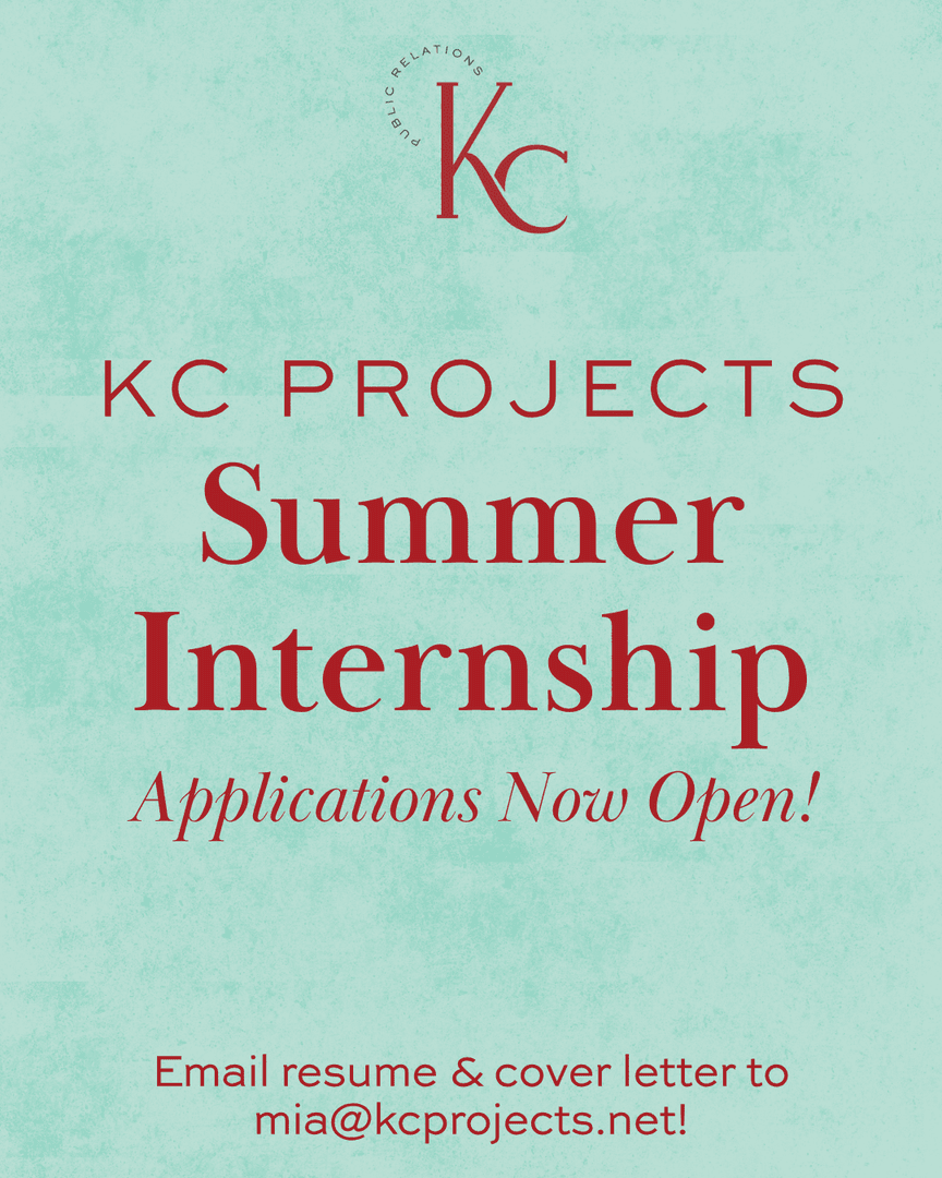 Our Summer Internship applications are OPEN! The ideal candidate is motivated, detail-driven, and ready for hands-on experience in PR, media relations, and digital communications.

📍 In-office in Birmingham 
📩 Send resume + cover letter to mia@kcprojects.net