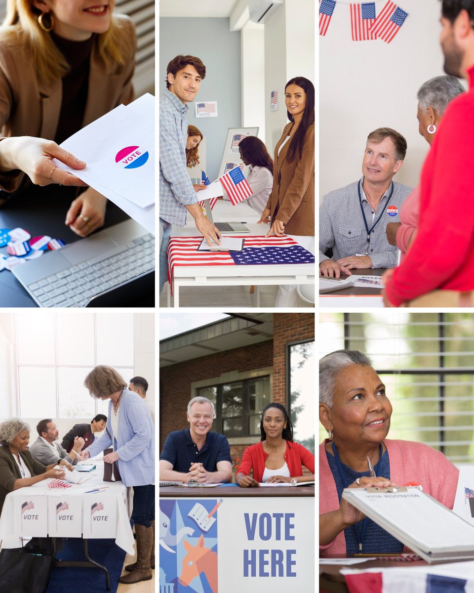 Texas2036's tweet photo. As Texans head to the polls today, we want to show our support to the ones who are dedicating their time as election officials.
From volunteers to state and county officials who work to ensure our elections are conducted fairly and securely. #txvote #txlege https://t.co/Of4qt3N3ou