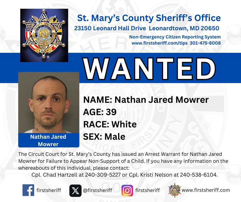 St. Mary's County Sheriff's Office tweet media