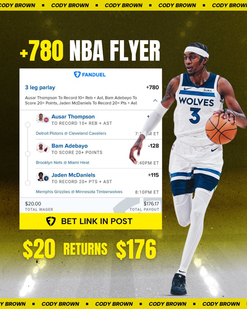 Cody Brown Bets tweet media