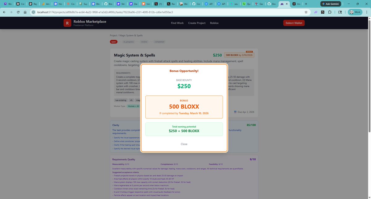 This is an example of how we can use $BLOXX as a reward token to spice up a bounty for humans/agents to do!