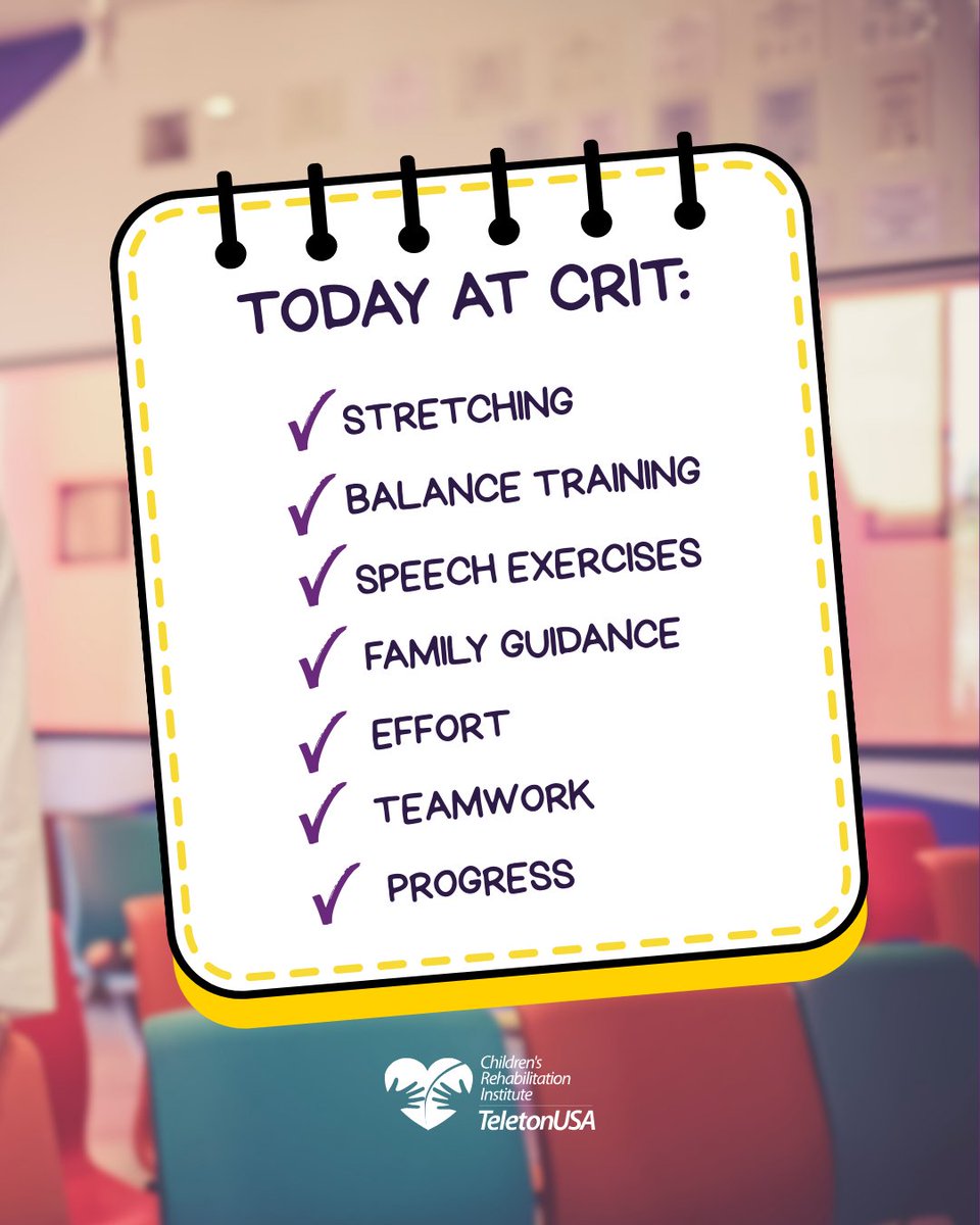 critusatx's tweet image. A typical day at CRIT includes structured therapy, coordinated support, and measurable goals. 📋🦾
Progress is built through consistency and collaboration.

#CRIT #PediatricRehabilitation #DisabilitySupport #TherapyMatters #CommunityCare