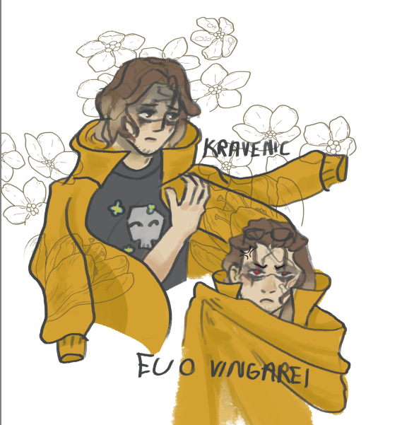 O delineado da nina criando um monstro
#XdaQuestãoRPG