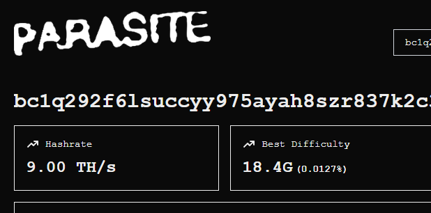 For the culture! Les go <a href="/Parasite_wtf/">Parasite Pool</a> 

⚡Avg to Find Block
39d 16h!

🚀🚀🚀