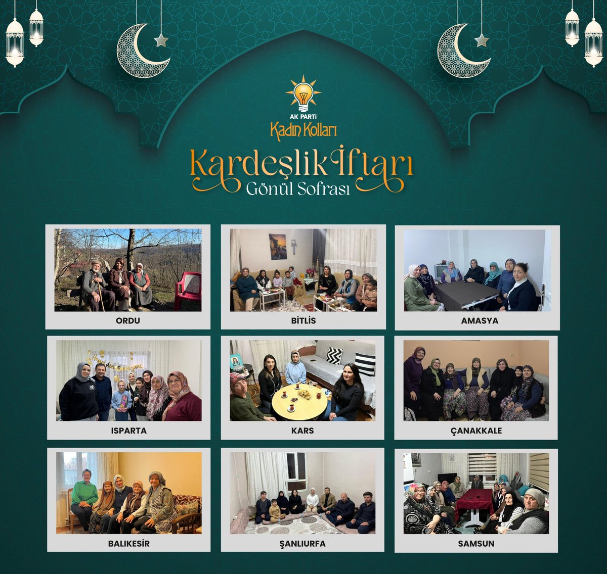 AKKADINGM's tweet photo. Memleketin dört bir yanındayız. Kalbimizde milletimizin sevdasıyla, omuz omuza aynı hedefe yürüyoruz.

Kapıları içtenlikle açıyor, gönül sofralarına misafir oluyoruz. Attığımız her adım bir ziyaretin ötesinde, bir kardeşlik ahdidir. 

#MilletimizleİnancımızBir https://t.co/bgwHLqcwVC