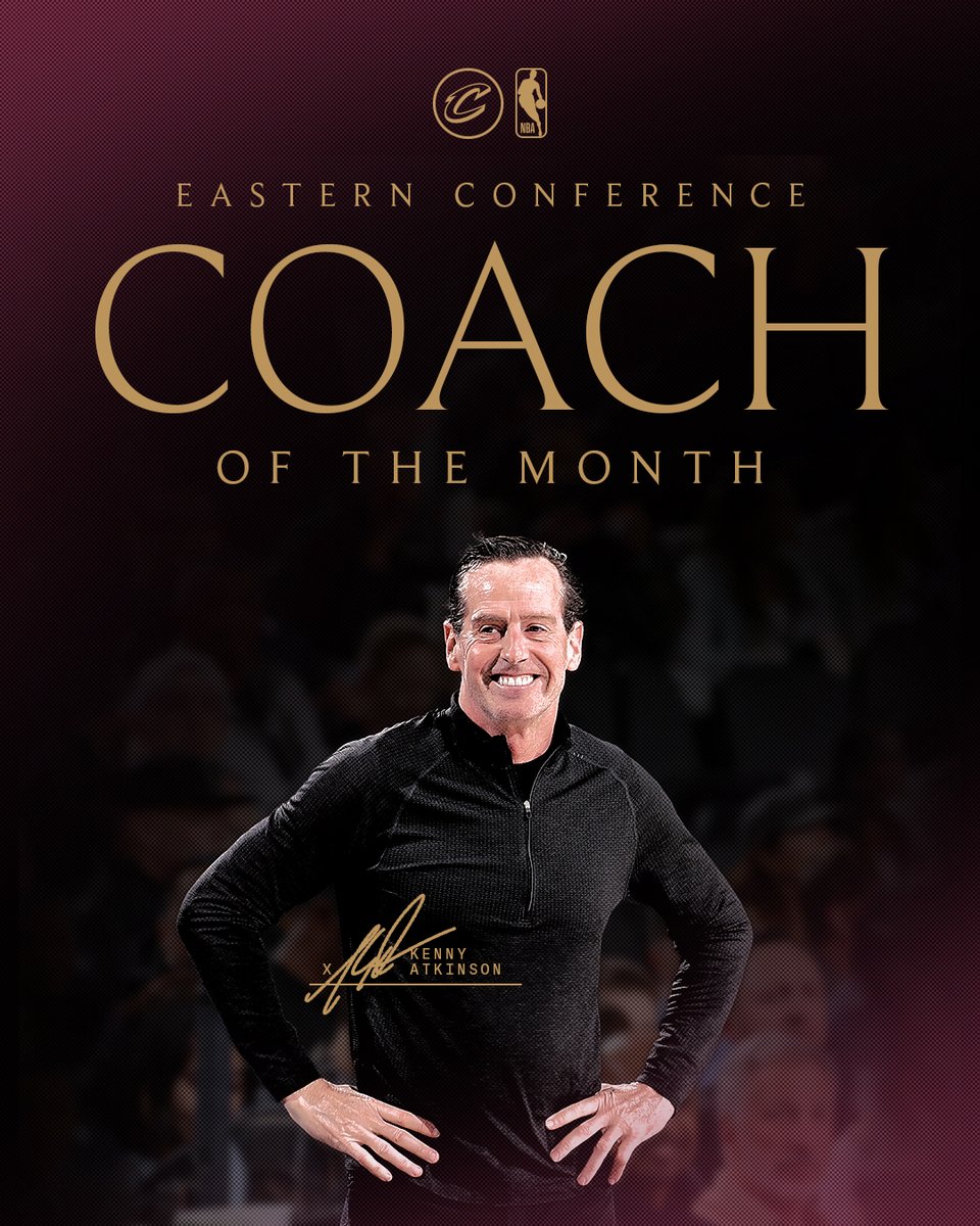 KENNY ATKINSON: COACH OF THE MONTH. #LetEmKnow