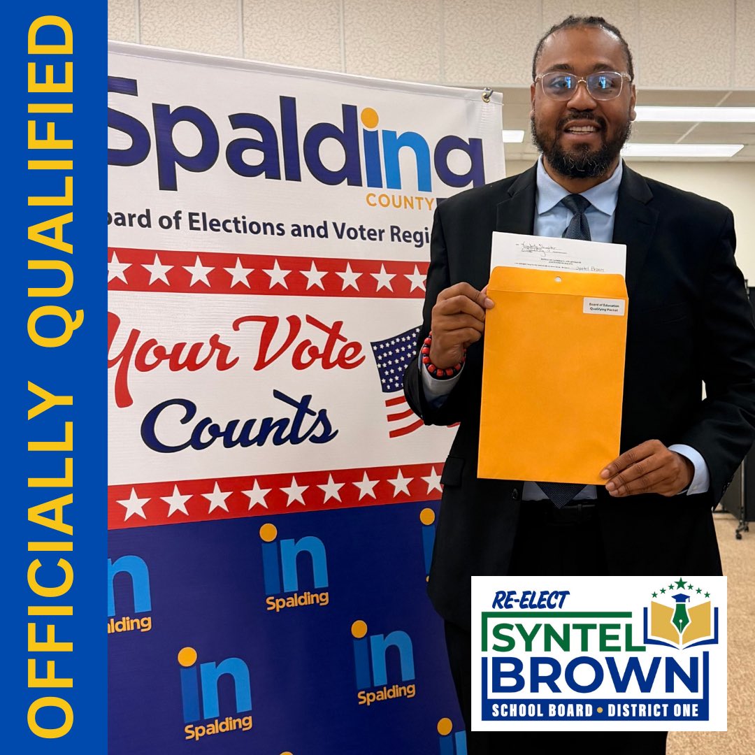 GSCSDistrict1's tweet photo. Yep! We did a thing on Monday! Qualified for re-election. #District1 #GSCS #omnipotentfirst https://t.co/QMRCGxqOmg
