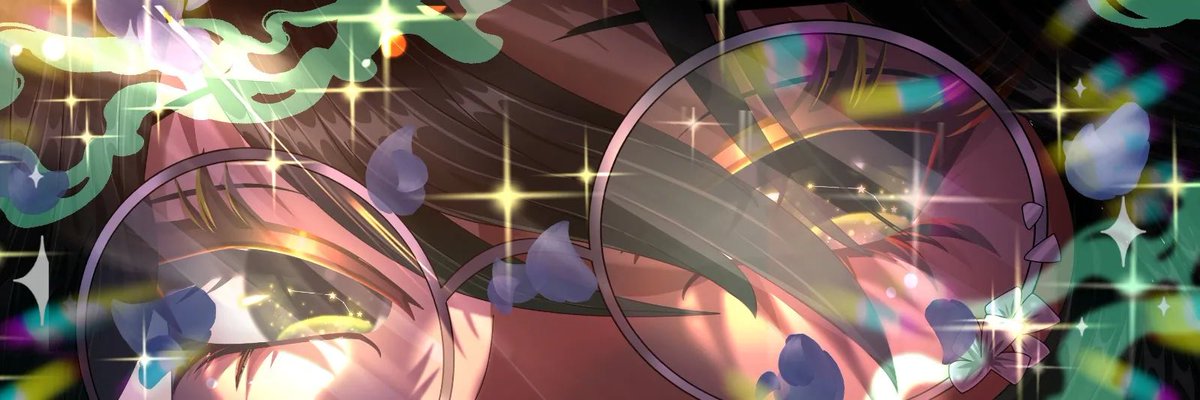 I got a new animated banner by <a href="/auralist_vyn/">Auralist | VArtist🪞</a> a bit ago but it wouldn’t let me post the gif so here’s the stills instead!! Look at how pretty they are ;~; I love themmmmm!!! 💚🐼