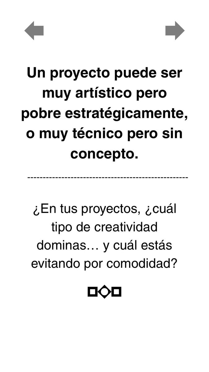 MisaeLopezUribe's tweet photo. ¿Vas a seguir esperando inspiración… o vas a entrenar tu creatividad como se entrena cualquier habilidad?
Si quieres entrenar tu proceso creativo, escríbeme: guiame@misael.consulting o WhatsApp (998) 109 6315. https://t.co/GTy34z9tjq