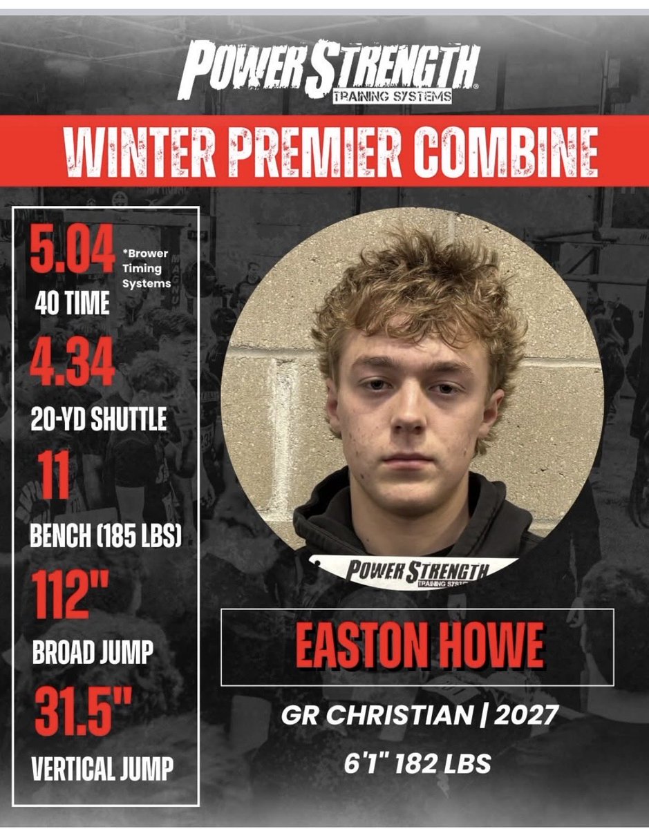 EastonHowe01's tweet image. Focused on getting stronger, faster, and more explosive this offseason.
#grcsfootball
#entitledtonothing 
#offseason