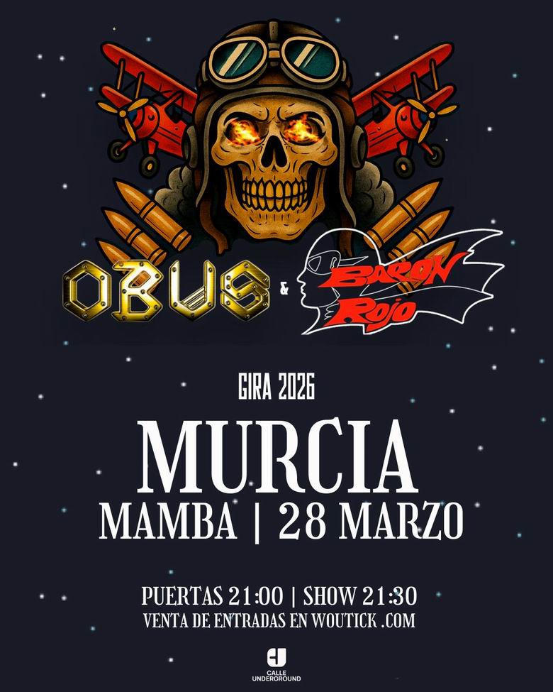 Obús y Barón Rojo actuarán juntos en Murcia el 28 de marzo - rockcircus.net/obus-y-baron-r…